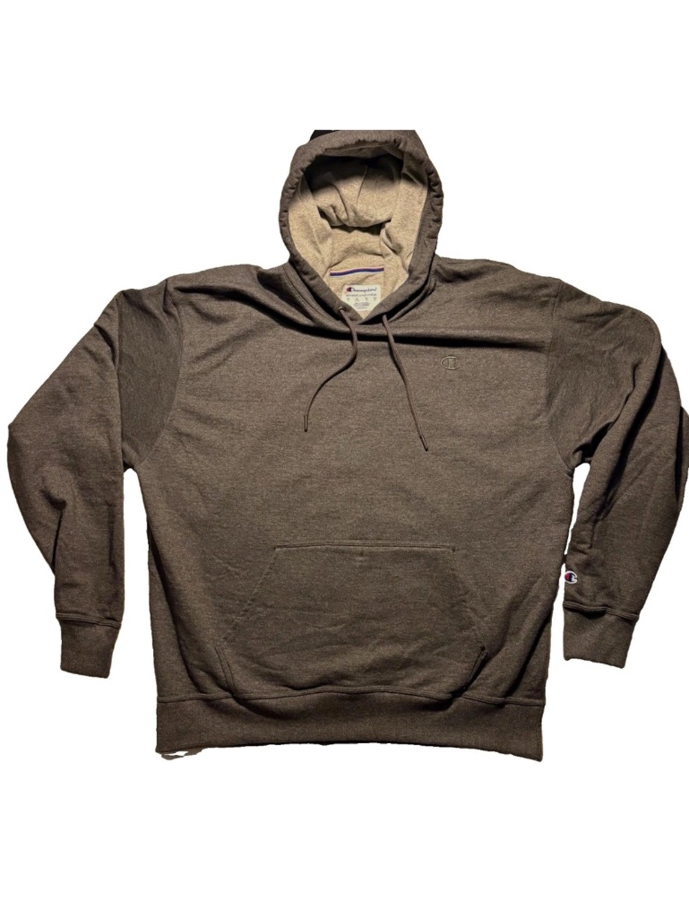 Champion Brown Hooded Pullover Sweatshirt